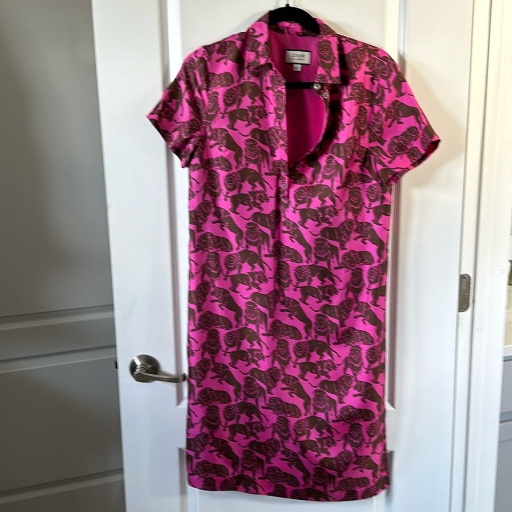 J.Crew pink silk dress